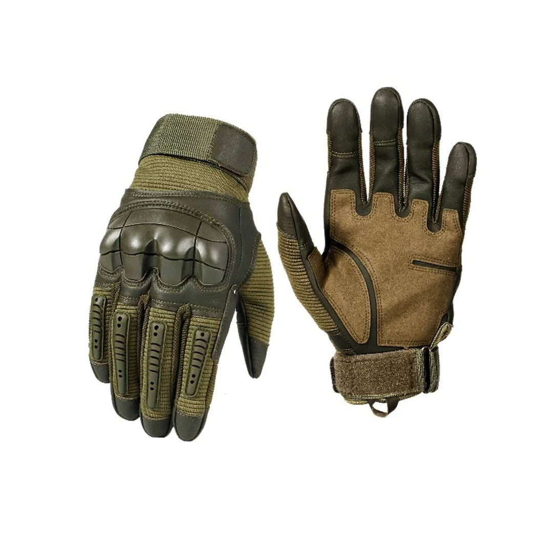 Tactical Gloves Heavy Duty Knuckle Protection Work Riding Military With Reinforced Fingers And Hook-and-Loop Wrist Closure - Image 7