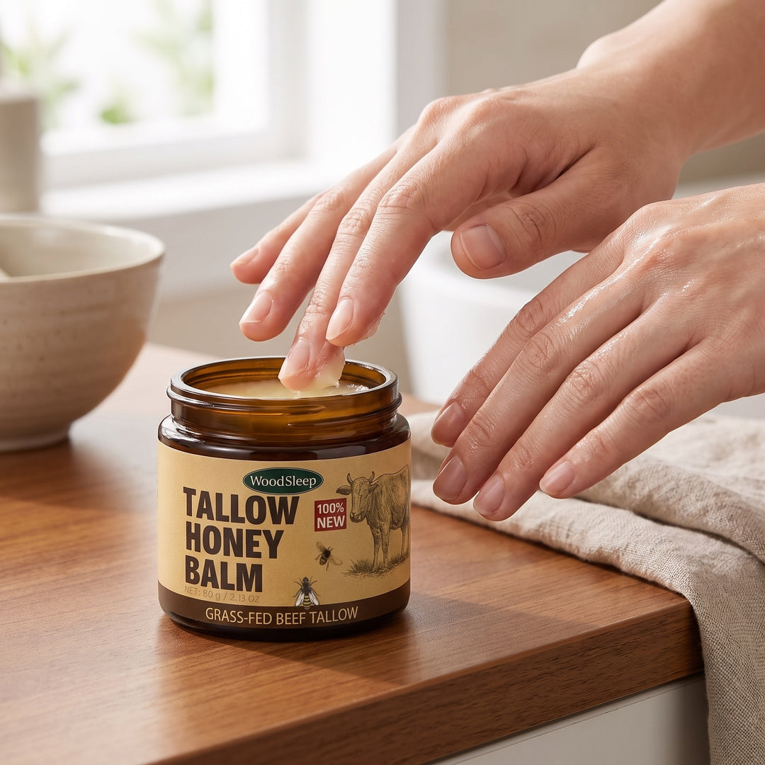 Tallow Honey Balm With Grass-Fed Beef For Natural Skin Care And Moisturizing - Image 3