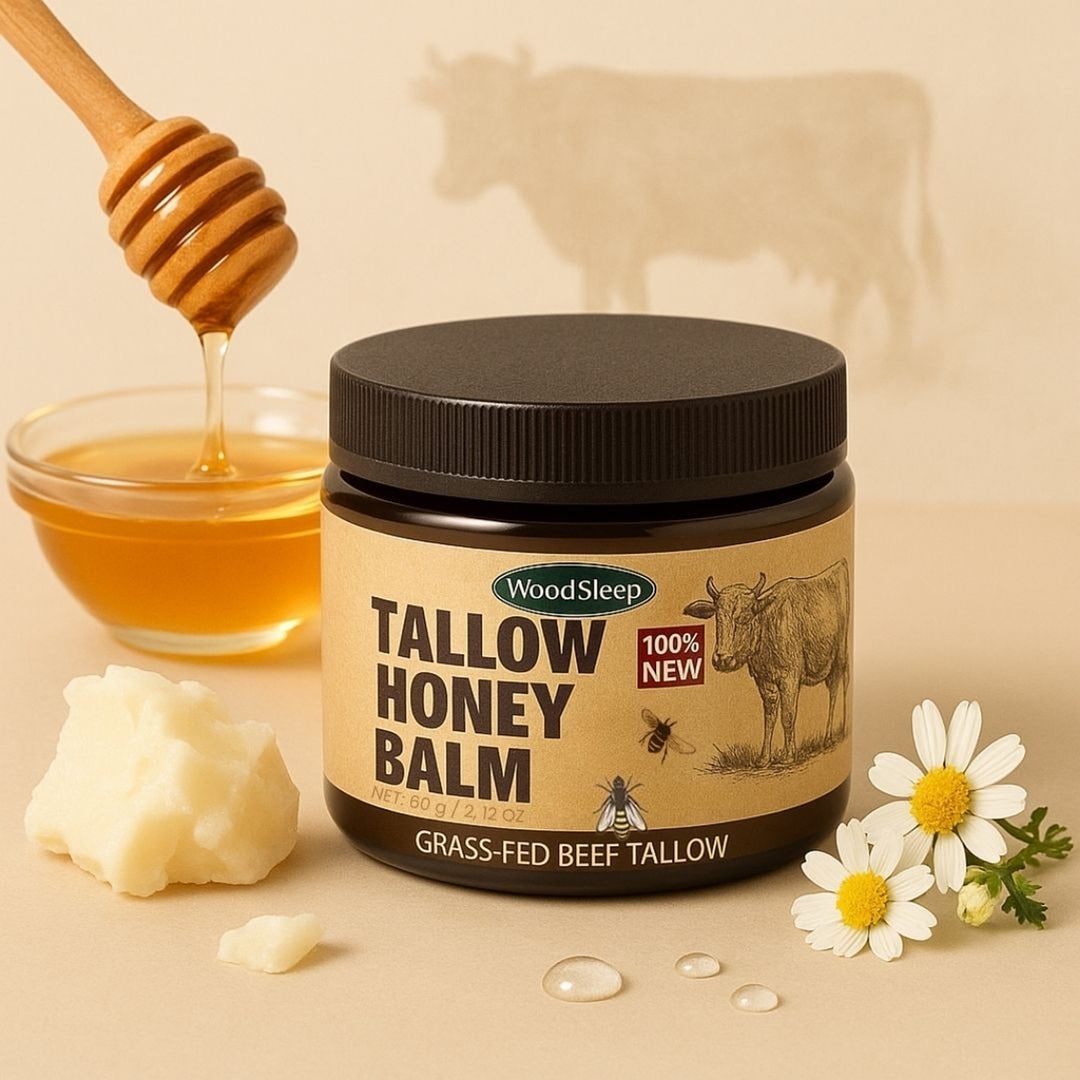 Tallow Honey Balm With Grass-Fed Beef For Natural Skin Care And Moisturizing - Image 1