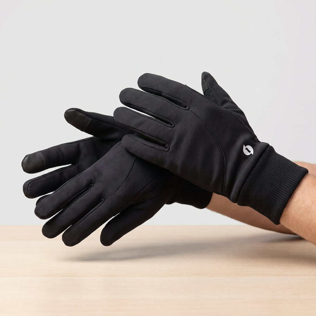 Thermal Gloves Winter Warm Touch Screen Cycling Soft Velvet Lining Full Finger Unisex - Image 1