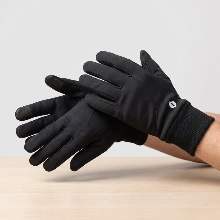 Thermal Gloves Winter Warm Touch Screen Cycling Soft Velvet Lining Full Finger Unisex - Image 1