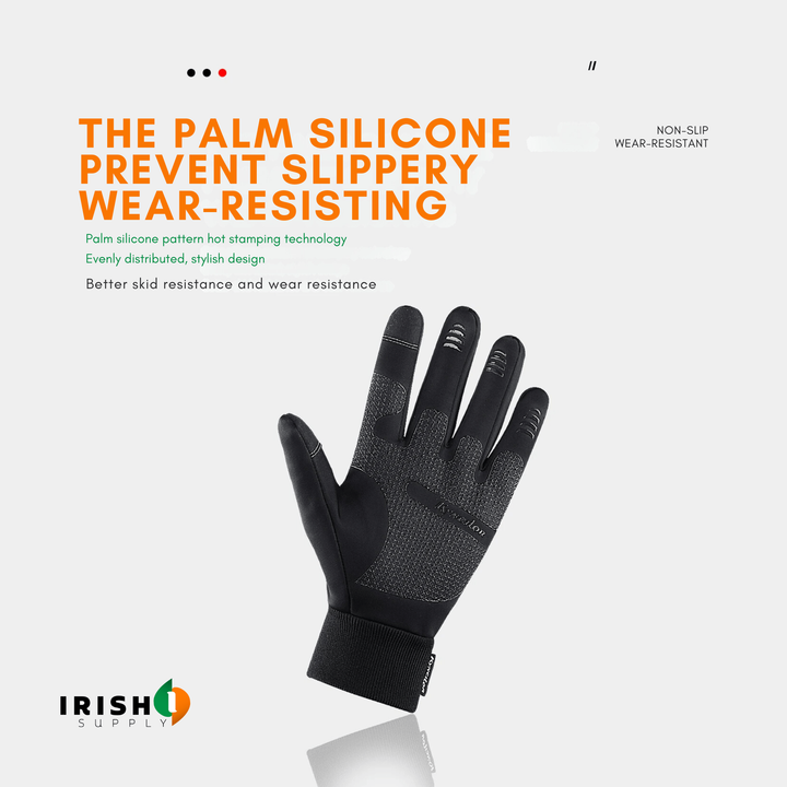 Thermal Gloves Winter Warm Touch Screen Cycling Soft Velvet Lining Full Finger Unisex - Image 4