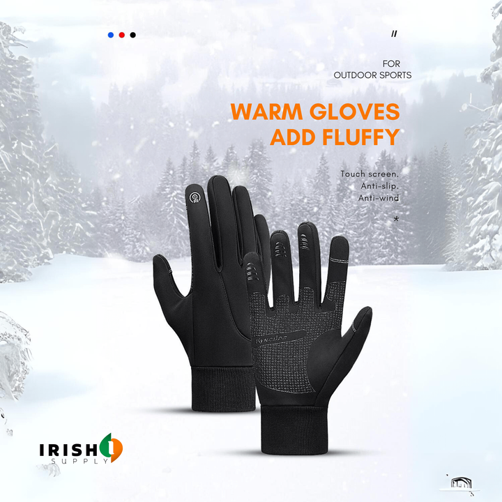 Thermal Gloves Winter Warm Touch Screen Cycling Soft Velvet Lining Full Finger Unisex - Image 8