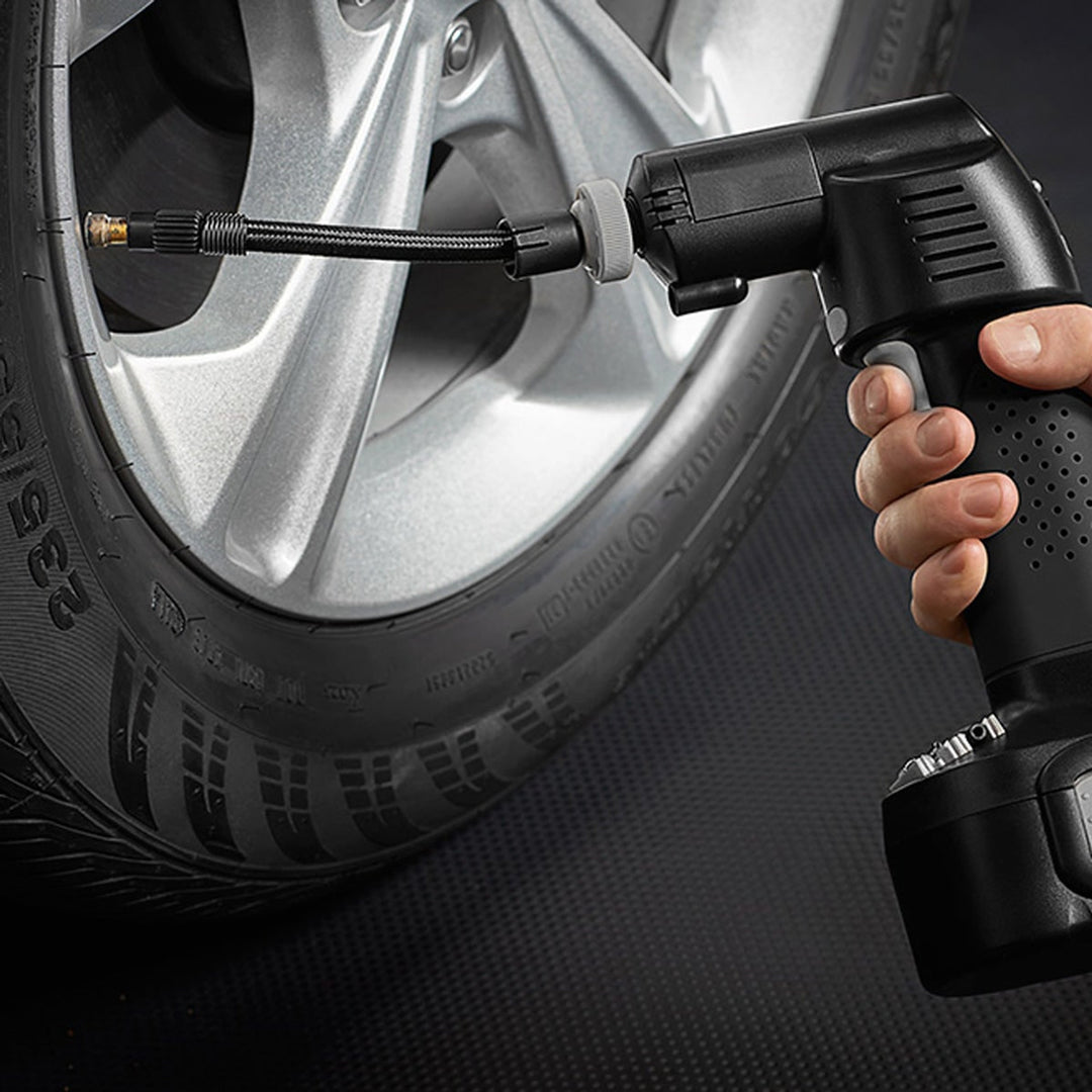 Tire Inflator Portable Air Compressor Car With Detachable Battery Pack Charger - Image 6