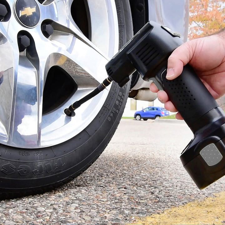 Tire Inflator Portable Air Compressor Car With Detachable Battery Pack Charger - Image 10