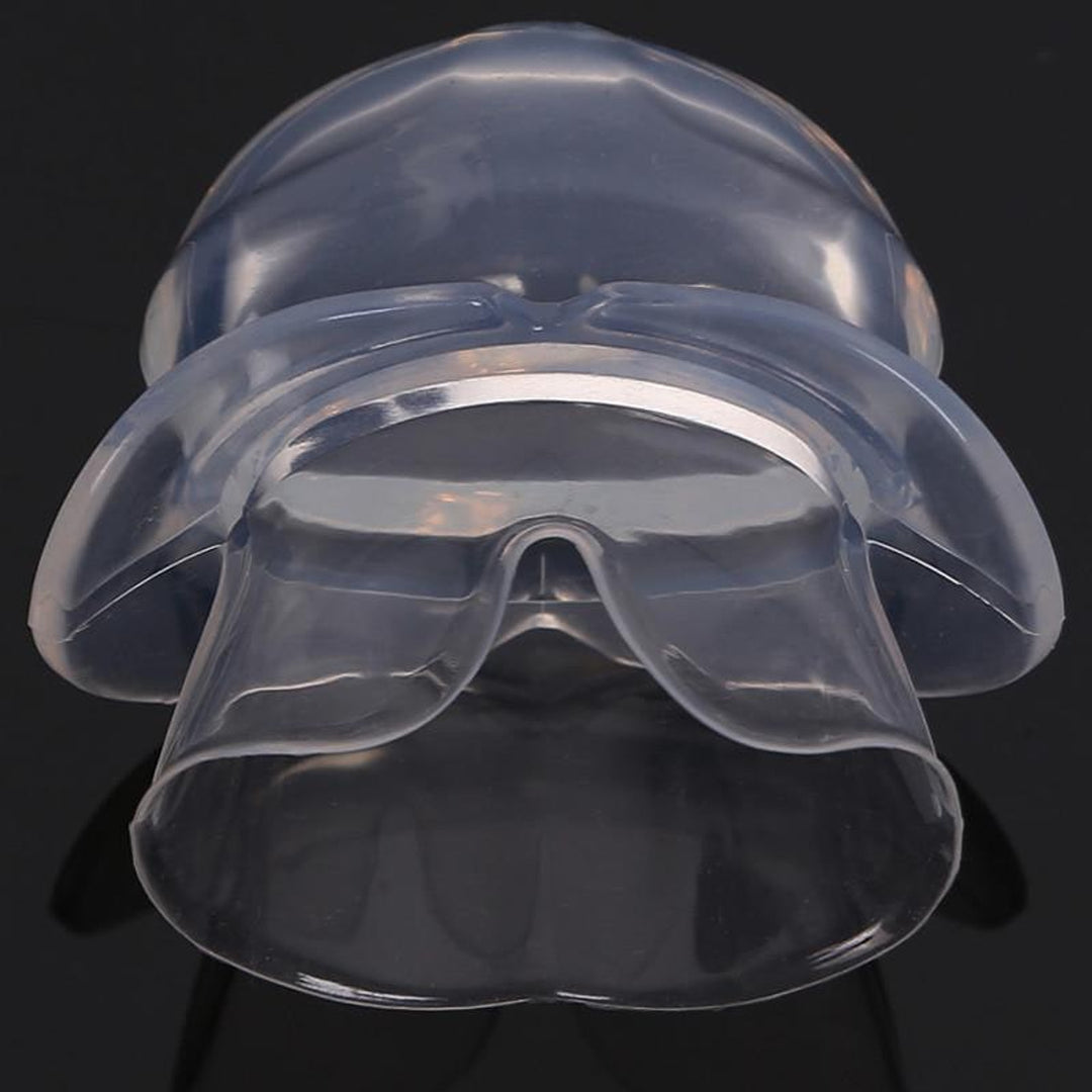 Tongue Stabilizing Device Clear Silicone Anti Snoring Solution Mouthpiece - Image 1