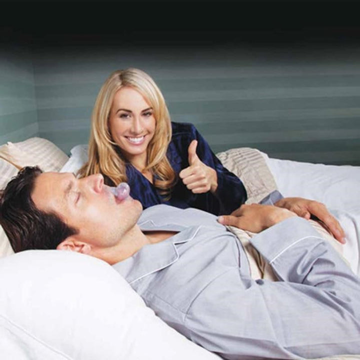 Tongue Stabilizing Device Clear Silicone Anti Snoring Solution Mouthpiece - Image 2