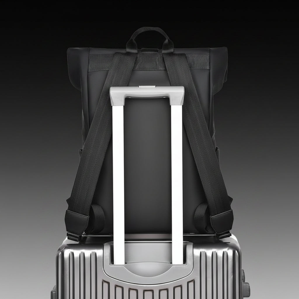 Travel Backpack Waterproof Laptop Backpack Roll-Top Safety - Image 2