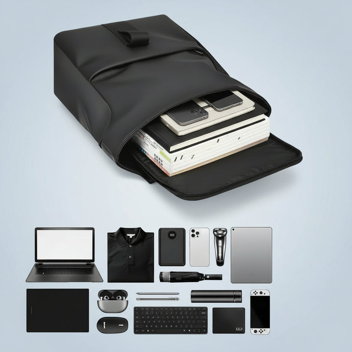 Travel Backpack Waterproof Laptop Backpack Roll-Top Safety - Image 6