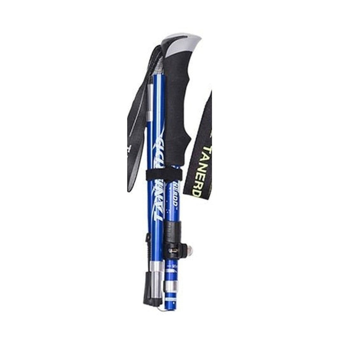 Trekking Poles Foldable Collapsible Hiking Adjustable With Wrist Strap - Image 8