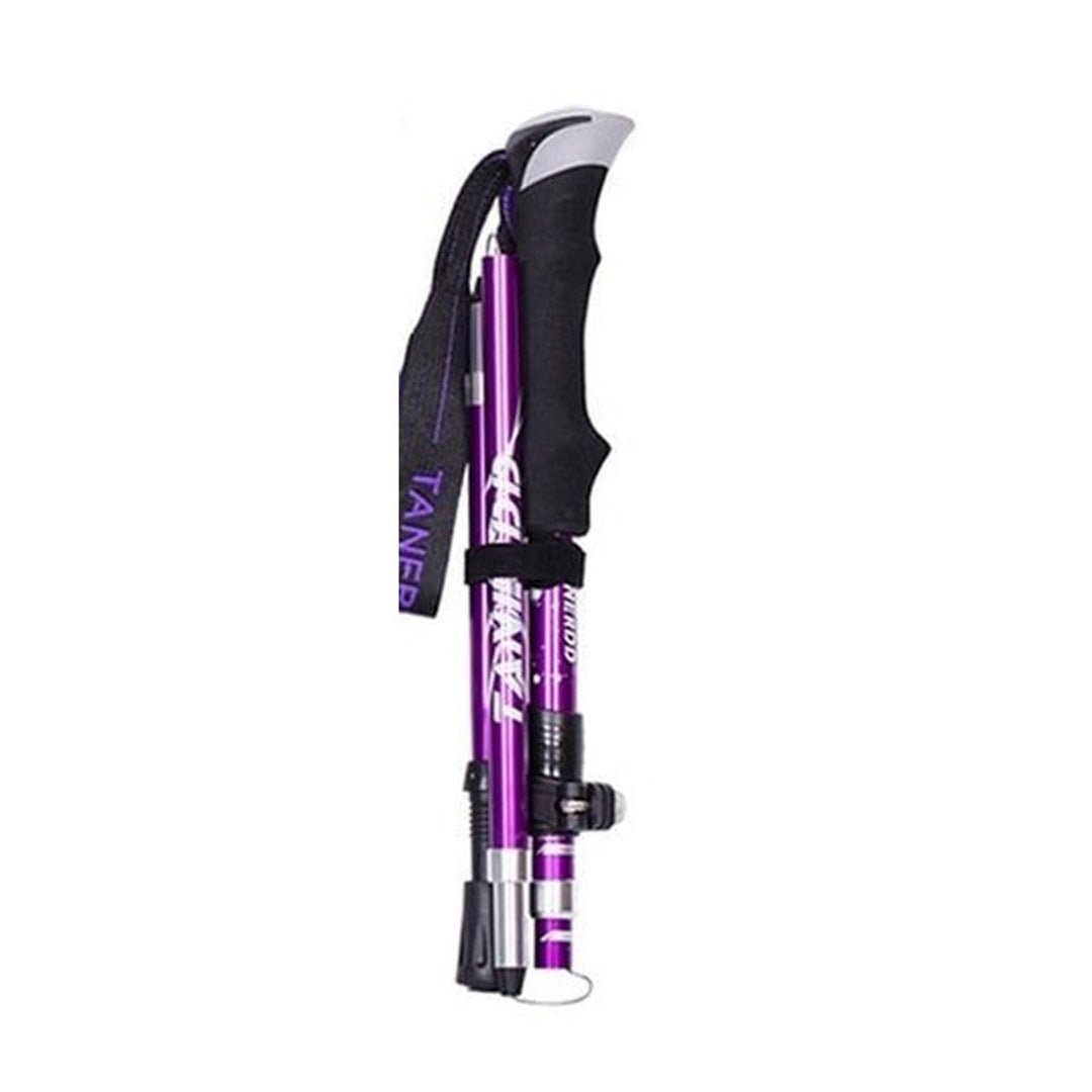 Trekking Poles Foldable Collapsible Hiking Adjustable With Wrist Strap - Image 12