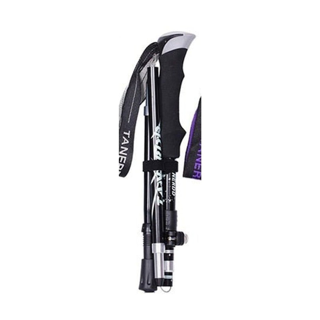 Trekking Poles Foldable Collapsible Hiking Adjustable With Wrist Strap - Image 11