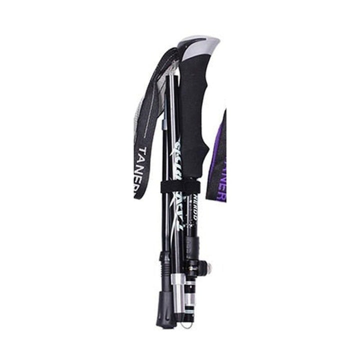Trekking Poles Foldable Collapsible Hiking Adjustable With Wrist Strap - Image 11