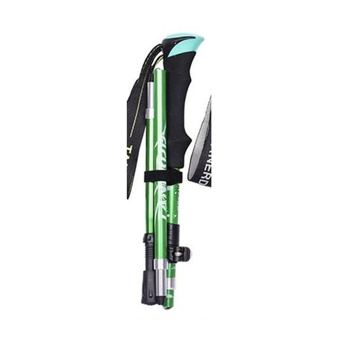 Trekking Poles Foldable Collapsible Hiking Adjustable With Wrist Strap - Image 9