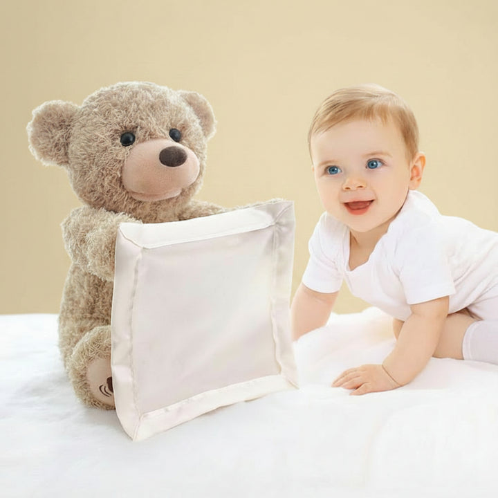 Tummy Time Toy Interactive Plush Toy Rattle Mirror Activity - Image 1