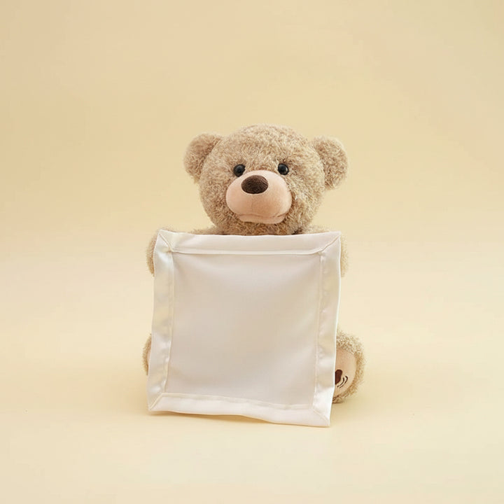 Tummy Time Toy Interactive Plush Toy Rattle Mirror Activity - Image 2