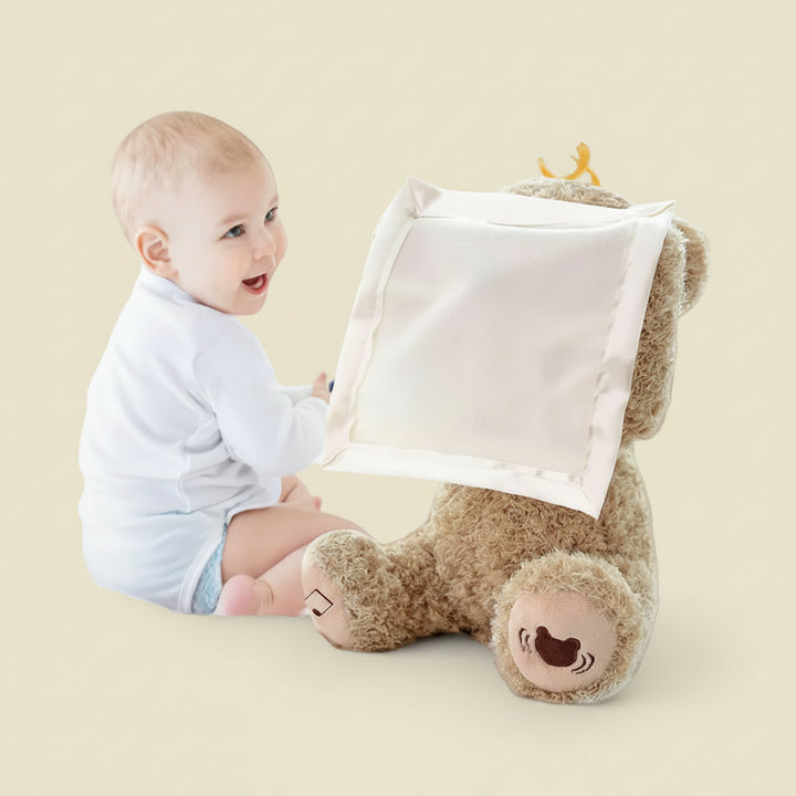 Tummy Time Toy Interactive Plush Toy Rattle Mirror Activity - Image 6