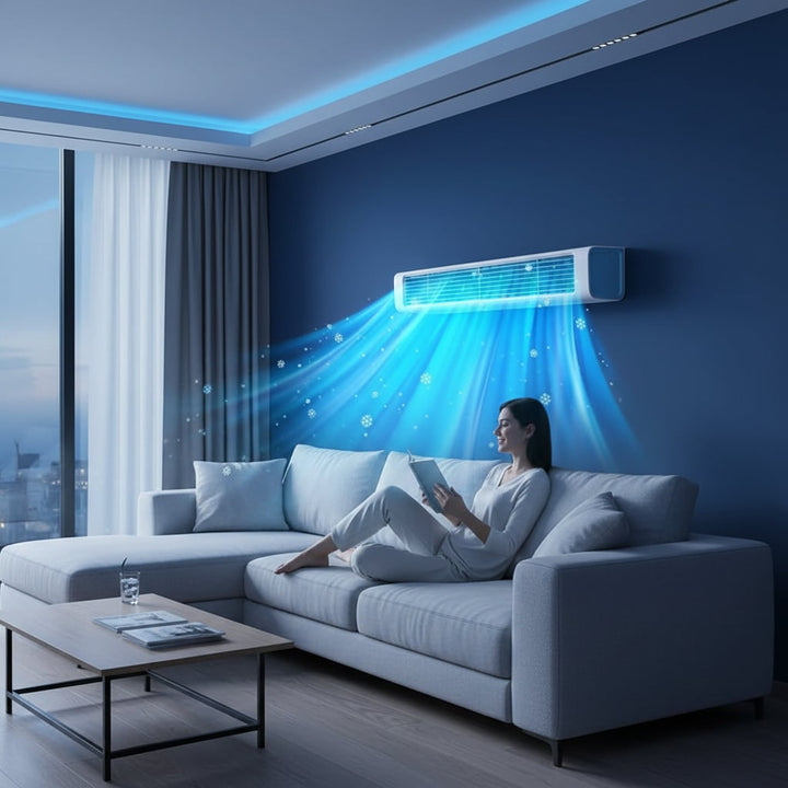 Wall Mounted Portable Air Conditioner Cooling Fan Compact Design - Image 1