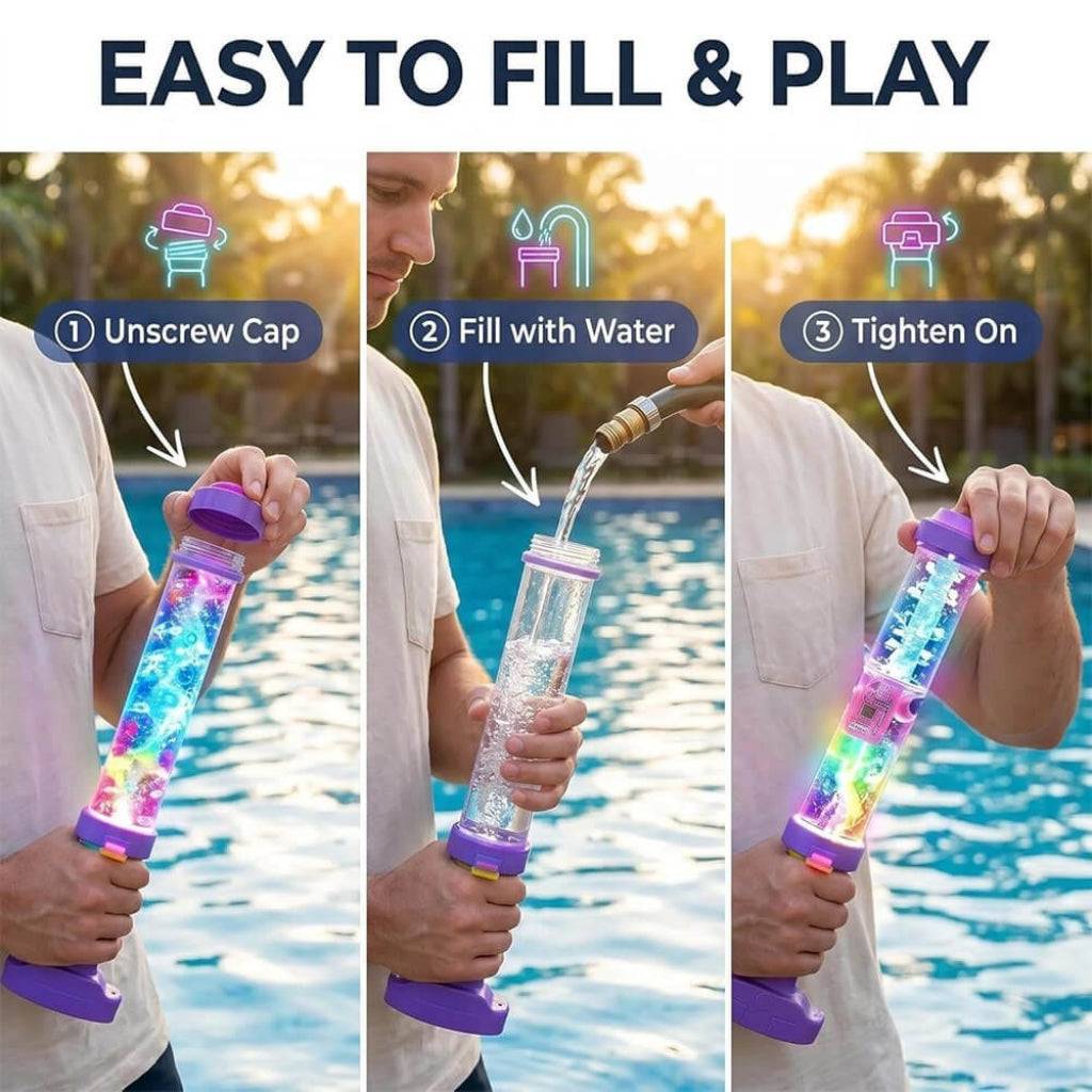 Water Gun Blaster Toy LED Light-Up Fun - Image 5