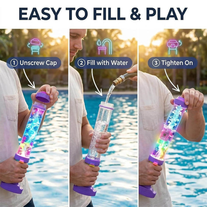 Water Gun Blaster Toy LED Light-Up Fun - Image 5