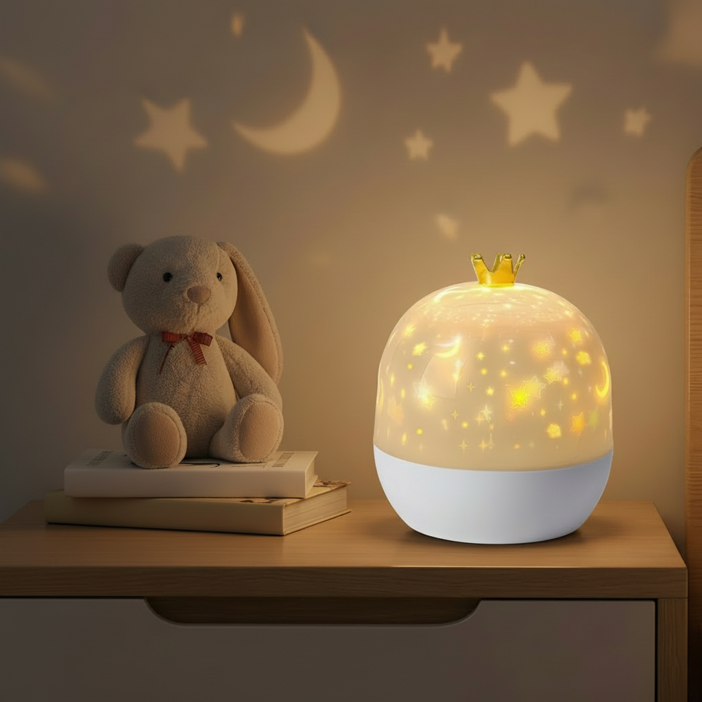 Night Sky Projector Lamp Kids LED Night Light Themed Slides