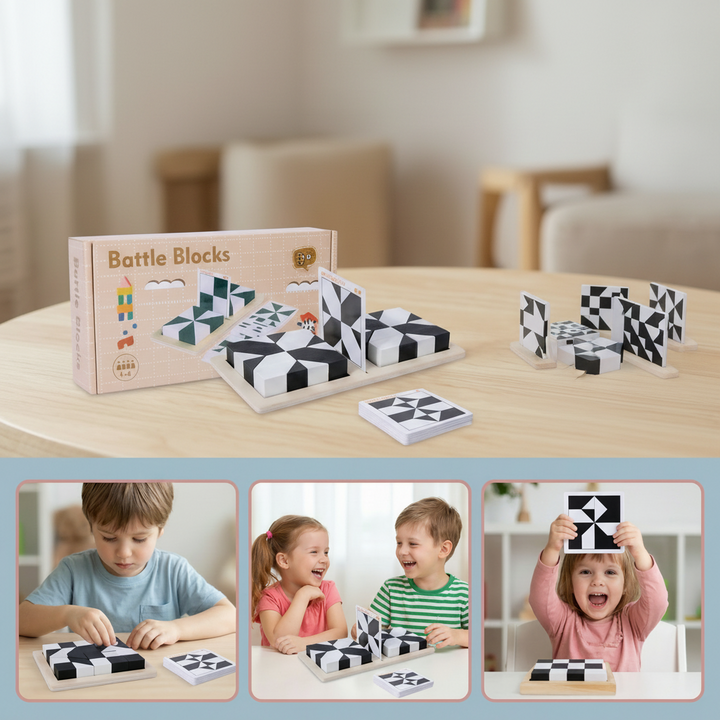 Pocket Sized Two Color Puzzle Game Portable Brain Training Toy