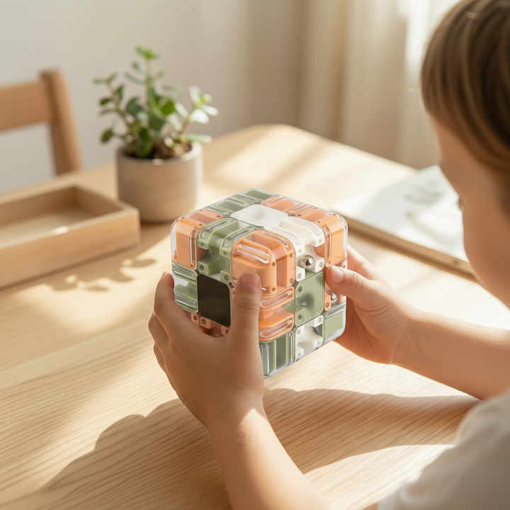 3D Labyrinth Puzzle Cube Brain Teaser Spatial Reasoning Focus