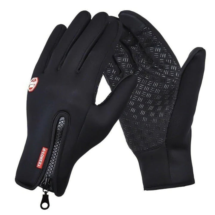 Winter Gloves Thermal Cycling Touch Screen Grip With Zipper And Textured Palm - Image 11