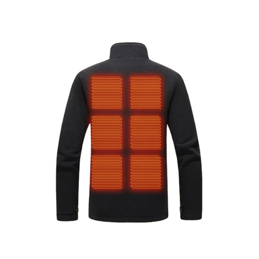 Women's Heated Fleece Jacket With USB Zip Front And Stand Collar Delivering Full Upper-body Warmth On Demand - Image 2