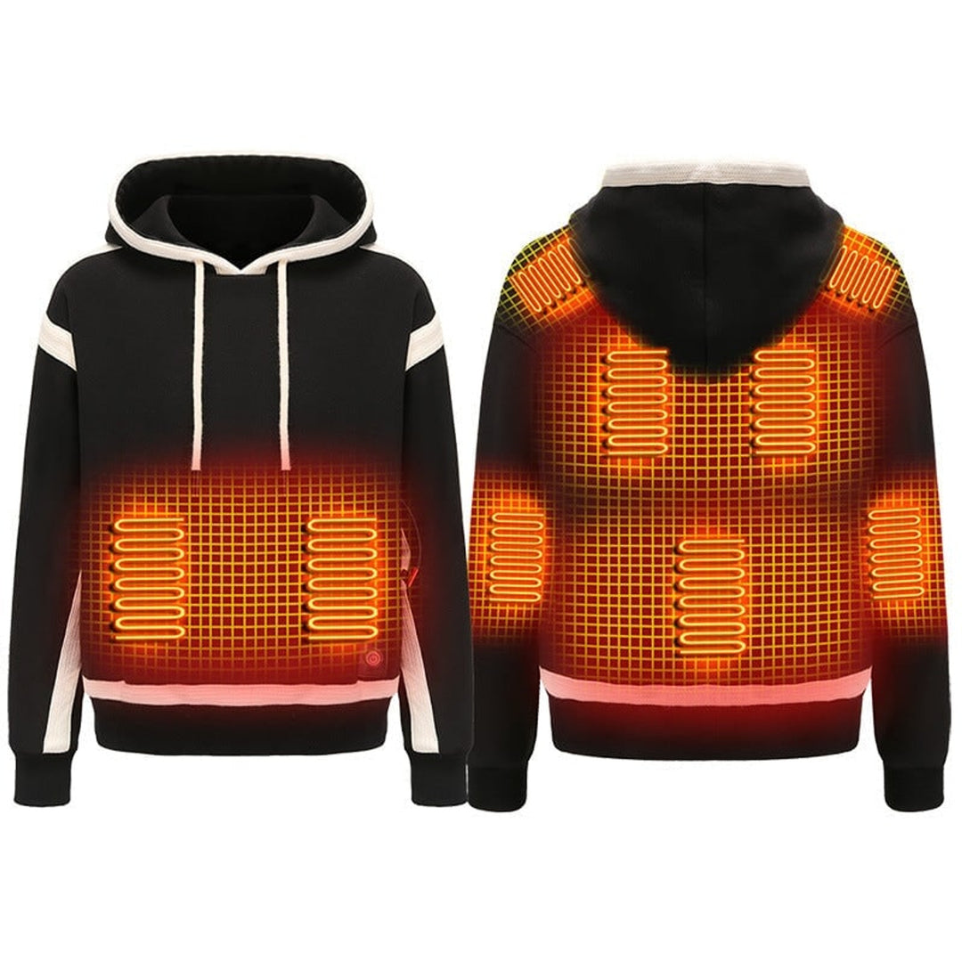 Women's Heated Hoodie USB Powered Pullover Sweatshirt With Built-In Warmth And Integrated Power - Image 1
