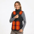 Women's Heated Vest With USB Rechargeable Battery Powered Puffer Stand Collar And Heat-Reflective Lining - Image 1