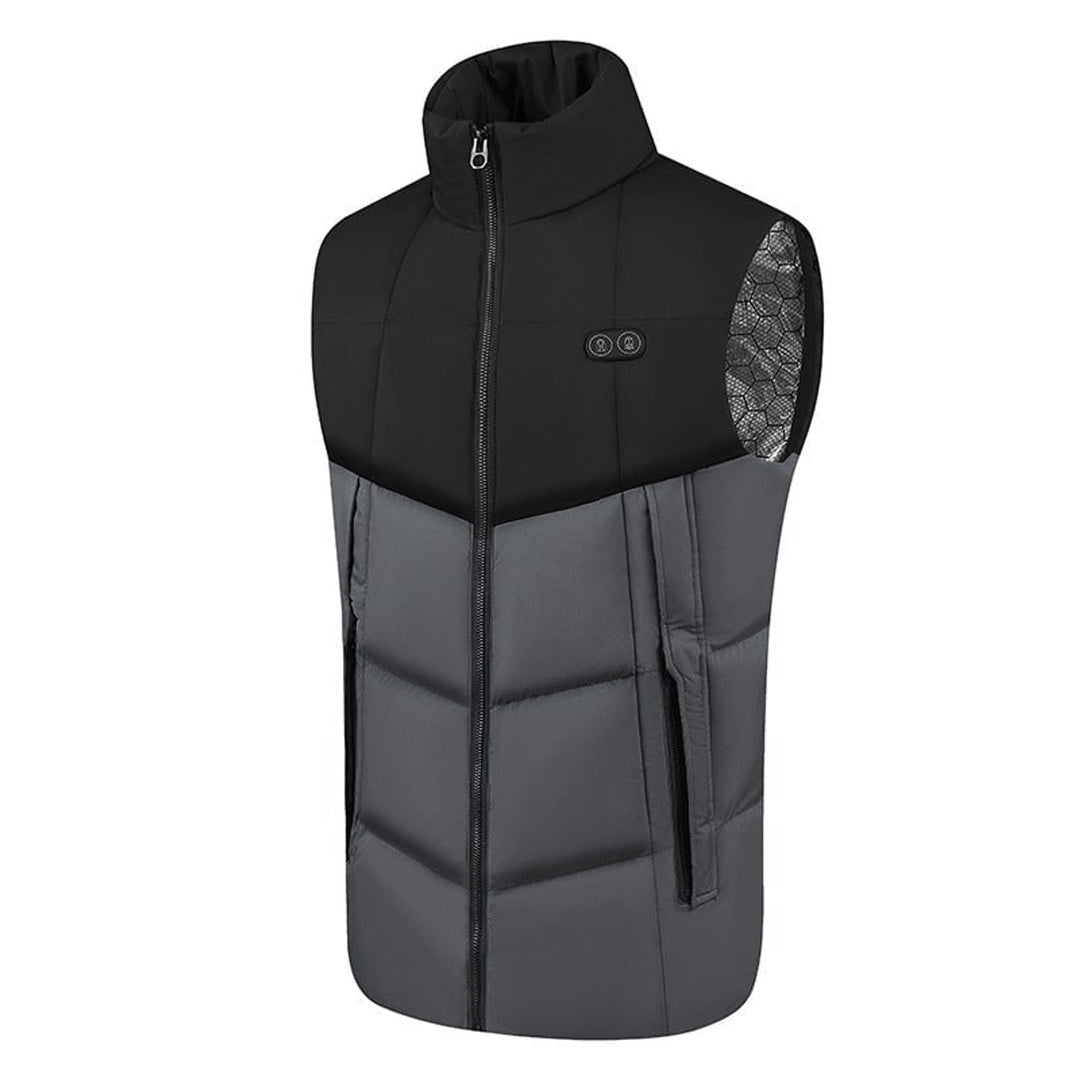 Women's Heated Vest With USB Rechargeable Battery Powered Puffer Stand Collar And Heat-Reflective Lining - Image 7