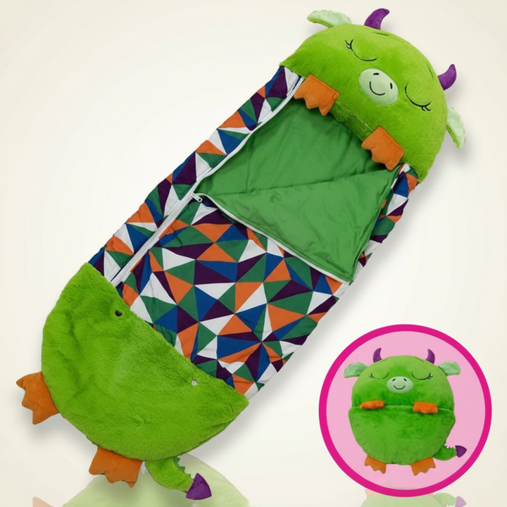 Women's Kids Sleeping Bag Foldable Animal Hooded Lightweight - Image 8