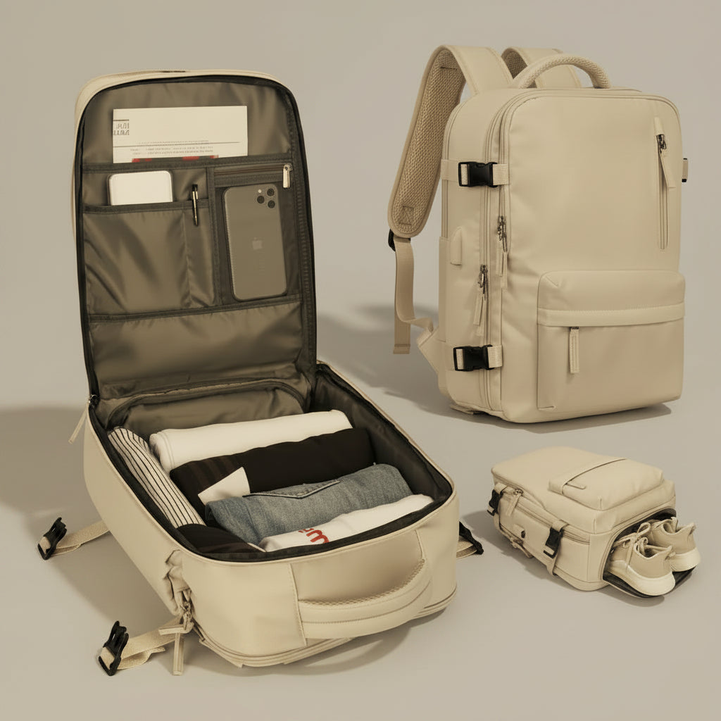 Women's Travel Backpack Waterproof Laptop Carry-On Daypack - Image 1