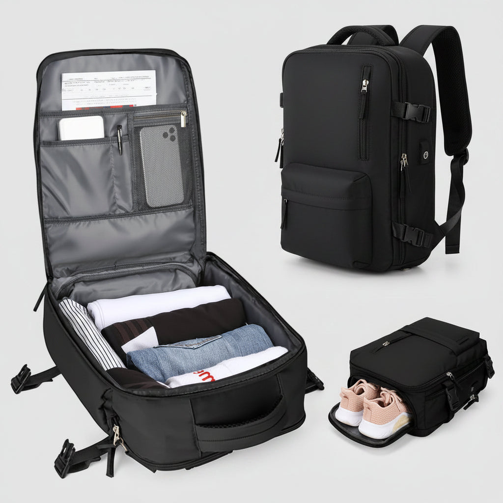 Women's Travel Backpack Waterproof Laptop Carry-On Daypack - Image 7