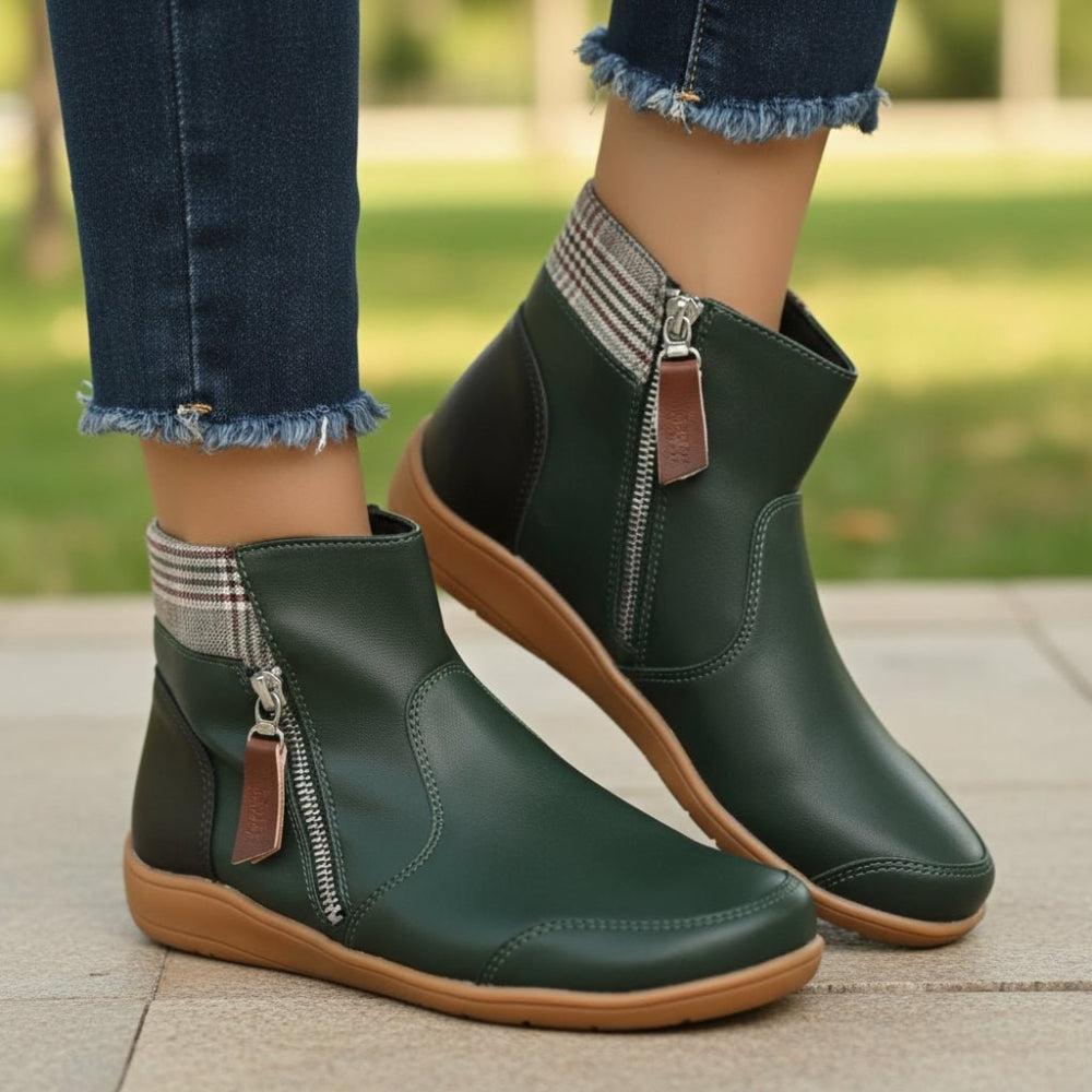 Women's Waterproof Boots Supportive Walking Mid-Calf Stretch - Image 1