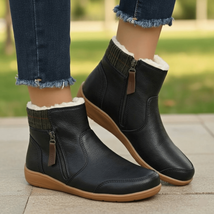 Women's Waterproof Boots Supportive Walking Mid-Calf Stretch - Image 10