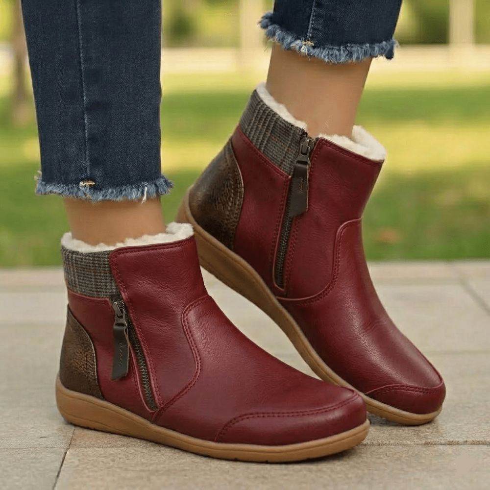 Women's Waterproof Boots Supportive Walking Mid-Calf Stretch - Image 13