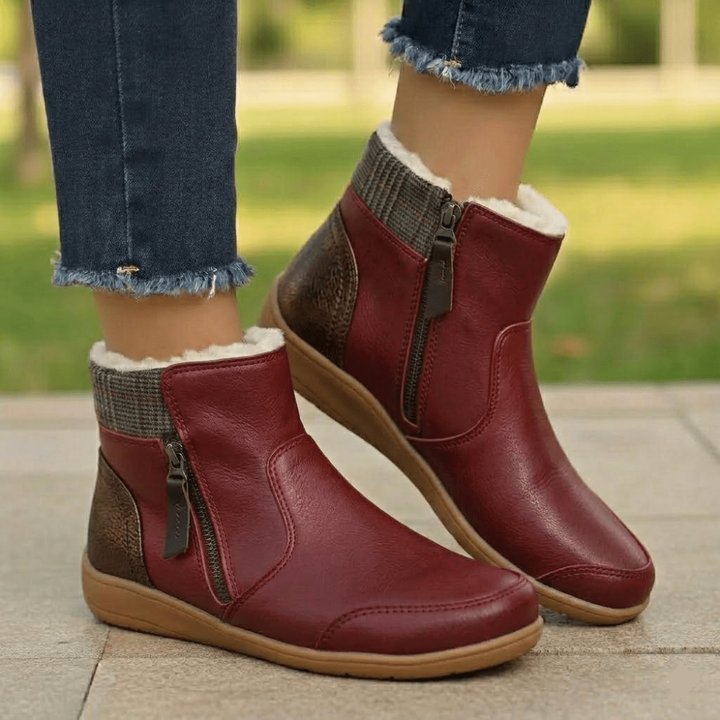 Women's Waterproof Boots Supportive Walking Mid-Calf Stretch - Image 13