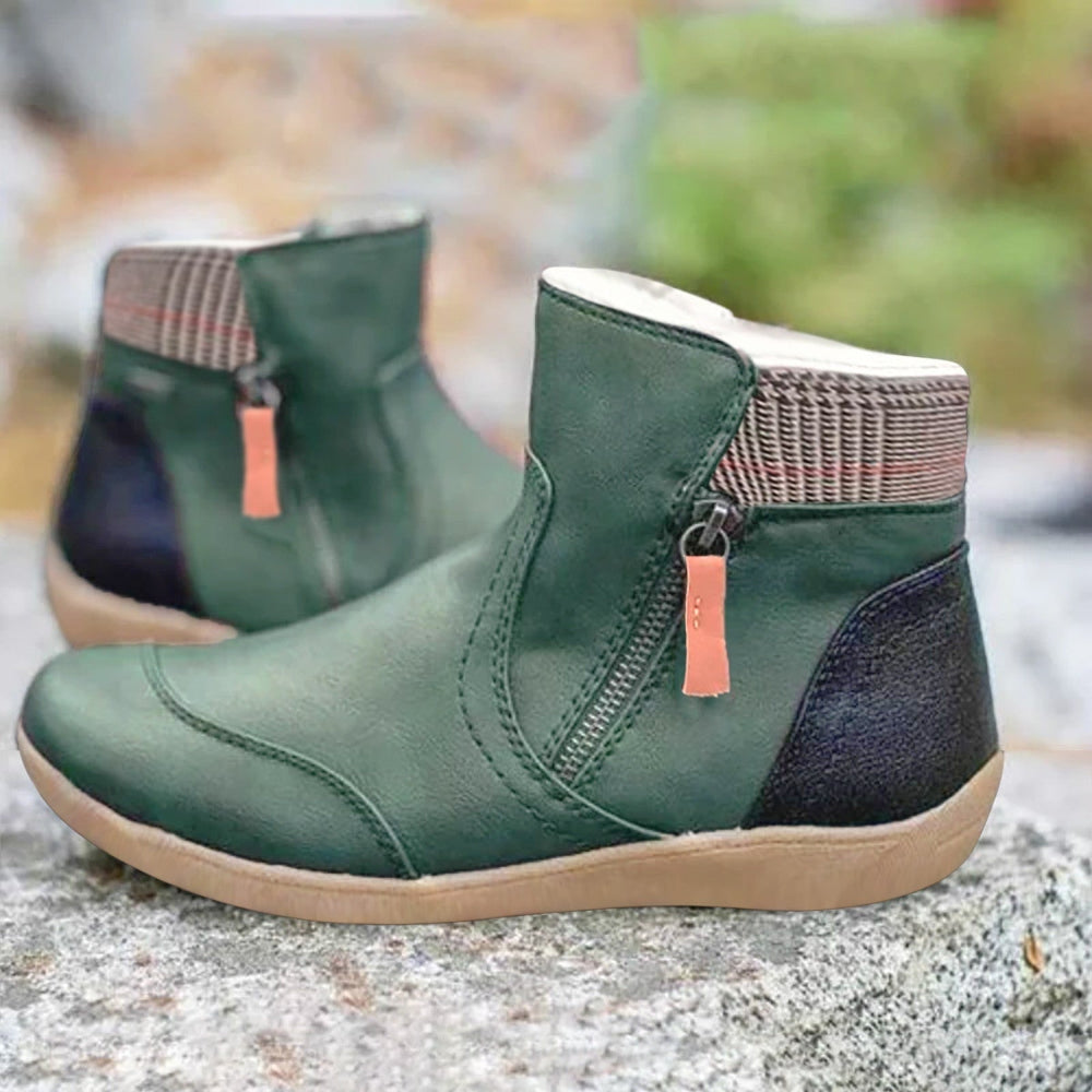 Women's Waterproof Boots Supportive Walking Mid-Calf Stretch - Image 3