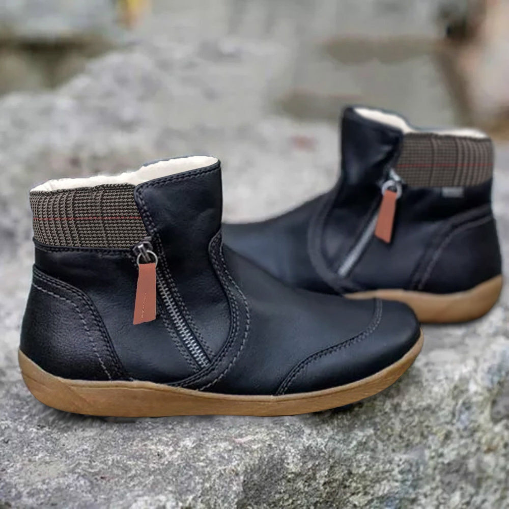 Women's Waterproof Boots Supportive Walking Mid-Calf Stretch - Image 4
