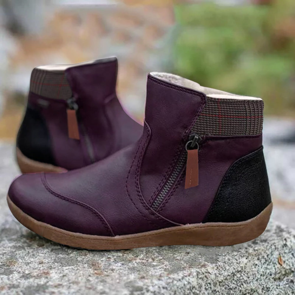 Women's Waterproof Boots Supportive Walking Mid-Calf Stretch - Image 7