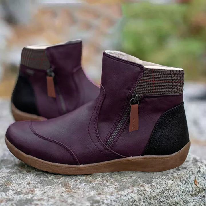 Women's Waterproof Boots Supportive Walking Mid-Calf Stretch - Image 7