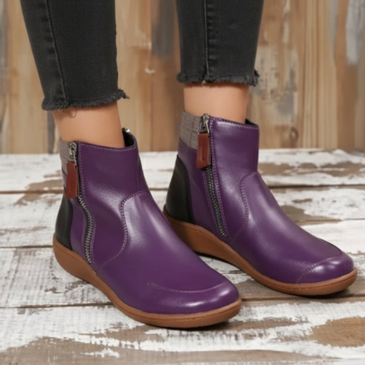 Women's Waterproof Boots Supportive Walking Mid-Calf Stretch - Image 8
