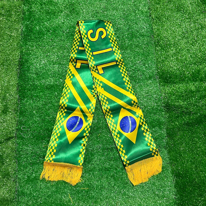 World Cup Brazil Flag Women's Football Scarf Fan Gear Brazil Scarf - Image 2