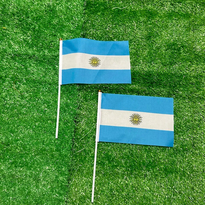 World Cup Men's Argentina Flag National Flag Miniature Set Small Flag - Image 1