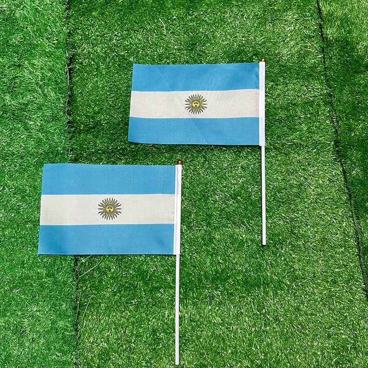 World Cup Men's Argentina Flag National Flag Miniature Set Small Flag - Image 3