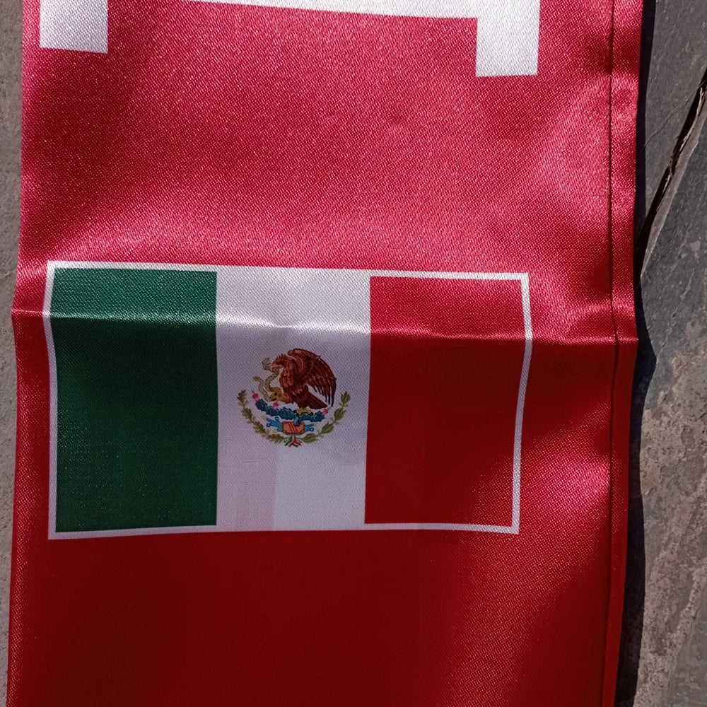 World Cup Mexico Flag Women's Scarf Fan Gear Lightweight Scarf - Image 3