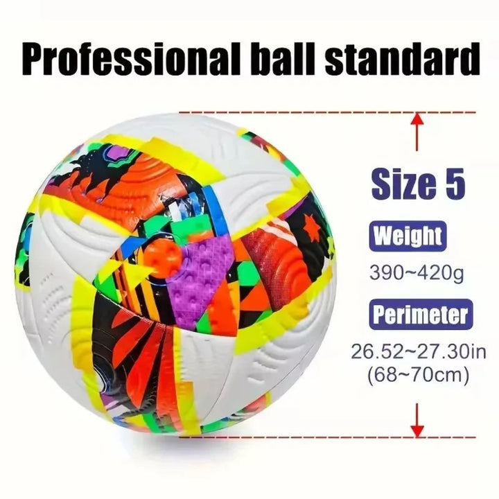 World Cup Training Ball Size 5 Football Colorful Soccer Ball - Image 3