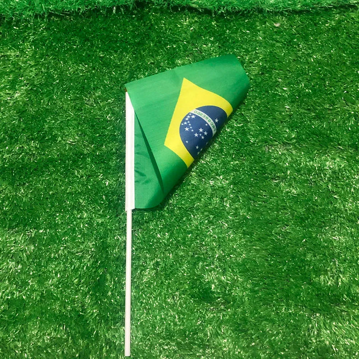 World Cup Women's Brazil Flag Hand Waving Mini Banner Pack Party Flag - Image 6